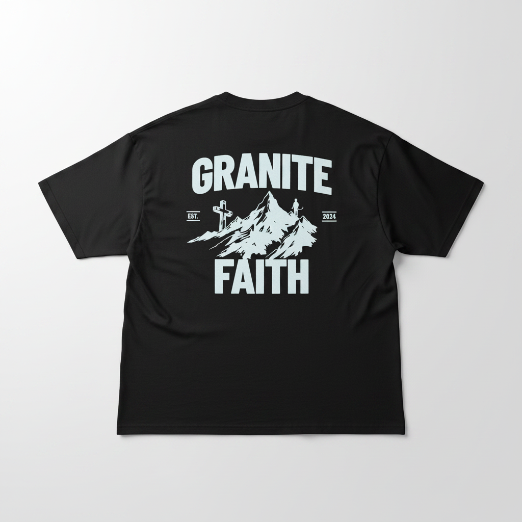 Granite Faith Tee - Back Graphic Clean